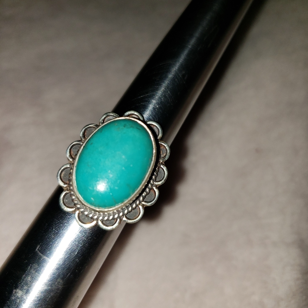 SS turquoise ring - Picture 4 of 5